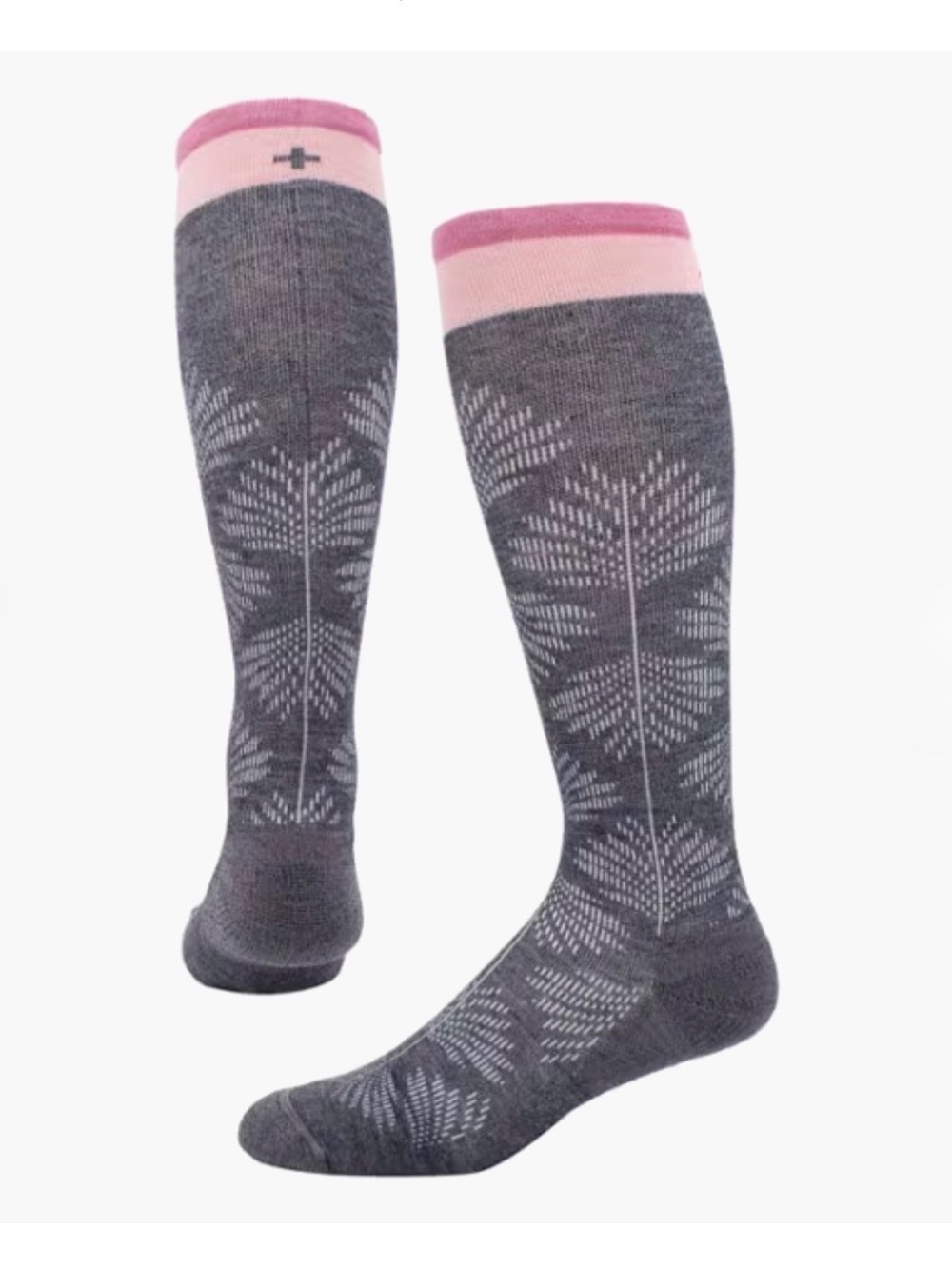 Sockwell   Full Floral Wide-Calf Socks - Women's Size Medium Charcoal